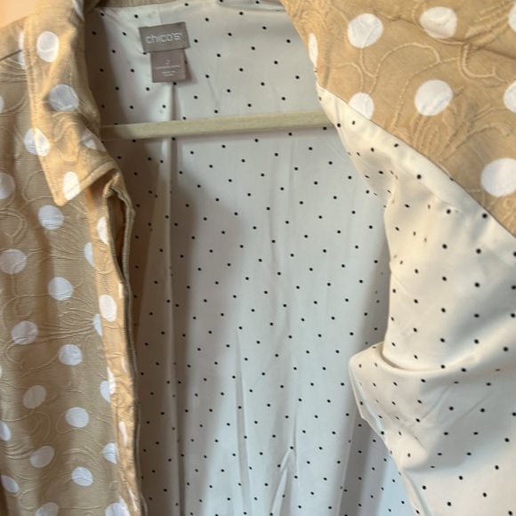 Chico’s Polka Dot Jacket - Picture 4 of 11